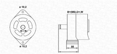MAGNETI MARELLI 943357708010 -  Генератор